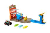 Hot Wheels-Monster Trucks Playset Distruzione Suprema e 3 Macchinine con Lanciatore