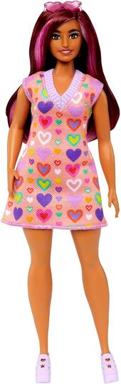 Barbie Fashionistas Vestito Cuori Afro