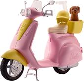 Barbie, Playset con Bambola in Motorino e Cagnolino