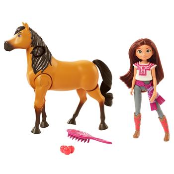 Spirit Lucky e Spirit Insieme all'avventura, con bambola e cavallo da cavalcare. Mattel (GXF95)  Mattel 2022 | Libraccio.it