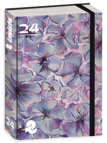 Diario Pocket 16 mesi, 2024-25, Invicta, lilla-rosa fiori acquerello  Invicta 2024 | Libraccio.it
