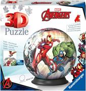 Ravensburger - 3D Puzzle Avengers, Puzzle Ball, 72 Pezzi, 6+ Anni