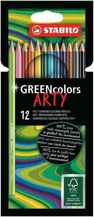 Matita colorata Ecosostenibile - STABILO GREENcolors - ARTY - Astuccio da 12 - Colori assortiti  Stabilo 2020 | Libraccio.it
