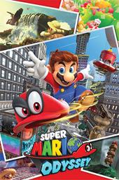 Poster Maxi 61X91,5 Cm Super Mario Odyssey. Collage