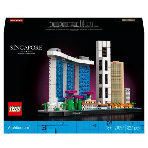 LEGO Architecture 21057 Singapore, Modellismo, Set di Costruzioni per Adulti  della Collezione Skyline, Idea Regalo LEGO