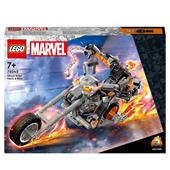 LEGO Marvel 76245 Mech e Moto di Ghost Rider, Giocattolo con Action Figure Snodabile di Supereroe, Idea Regalo per Bambini 7+