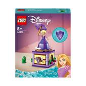 LEGO Disney Princess 43214 Rapunzel Rotante, Giocattolo da Costruire con Mini Bambolina in Abito di Diamante, Giochi Bambini