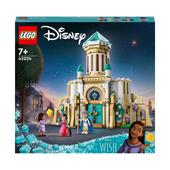 LEGO Disney Wish 43224 Il Castello di Re Magnifico, Gioco da Costruire dal Film Wish con Mini Bamboline, Regalo di Natale