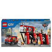 LEGO City Fire (60414). Caserma dei pompieri e autopompa
