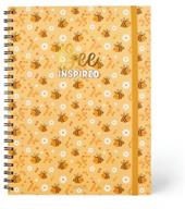 3-In-1 Spiral Notebook, Maxi Trio Spiral Notebook - Bee