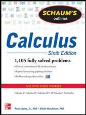 Schaum's Outline of Calculus: 1.105 Solved Problems. Con DVD