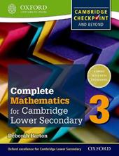 Complete mathematics for Cambridge IGCSE secondary 1. Checkpoint-Student's book. Con espansione online. Vol. 3