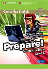 Cambridge English Prepare! Level 6. Student's book. Con espansione online