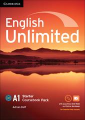 English Unlimited. Level A1 Coursebook with e-Portfolio and Online Workbook PacK. Con Contenuto digitale (fornito elettronicamente)