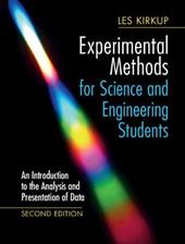 Experimental Methods for Science and Engineering Students