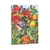 Taccuino Paperblanks copertina morbida Mini a righe Il Giardino delle Farfalle - 95 &#215; 14 cm