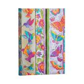 Taccuino Paperblanks, Creazioni Giocose, Farfalle e Colibr&#236;, Midi, A righe - 13 x 18 cm