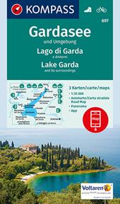 Carta escursionistica n. 697. Lago di Garda e dintorni - Gardasee und Umgebung 1:35.000 (set di 3 carte)