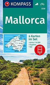 Carta escursionistica n. 2230. Mallorca 1:35.000 (set di 4 carte)