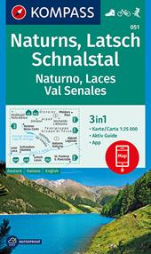 Carta escursionistica n. 051. Naturno, Val Senales 1:50.000