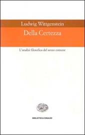 Della certezza. L'analisi filosofica del senso comune