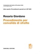 Procedimento per convalida di sfratto. Art. 657-669