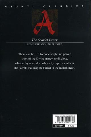 The scarlet letter - Nathaniel Hawthorne - Libro Giunti Editore 2003, Giunti classics | Libraccio.it