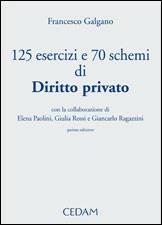 Centoventicinque esercizi e 70 schemi di diritto privato - Francesco Galgano - Libro CEDAM 2007 | Libraccio.it