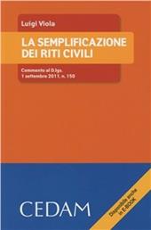 La semplificazione dei riti civili