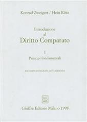 Introduzione al diritto comparato. Vol. 1: Principi fondamentali.