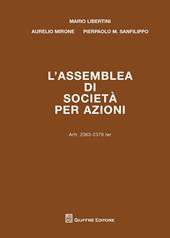 L' assemblea di società per azioni. Artt. 2363-2379 ter