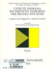 Civiltà indiana e impatto europeo nei secoli XVI-XVII. L'apporto dei viaggiatori e missionari italiani