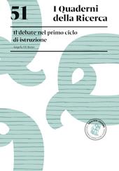 Il debate nel primo ciclo di istruzione. Il debate nel primo ciclo di istruzione