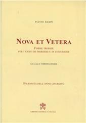 Nova et vetera. Forme tropate per i canti di ingresso e di comunione