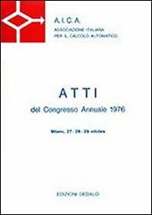 Aica. Atti del Congresso annuale (1976)