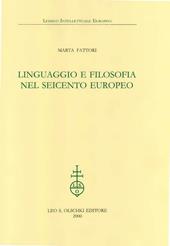 Linguaggio e filosofia nel Seicento europeo