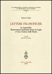 Lettere filosofiche. In Appendice dissertazioni epistolari sopra le bugie e circa l'anima delle bestie