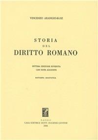 Storia del diritto romano - Vincenzo Arangio Ruiz - Libro Jovene 1984 | Libraccio.it
