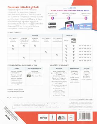 Diventare cittadini globali. Cittadinanza e costituzione. Con e-book. Con espansione online  - Libro Atlas 2019 | Libraccio.it