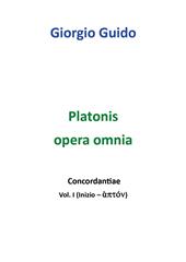 Platonis opera omnia. Concordantiae. Vol. 1: Inizio-aptón.