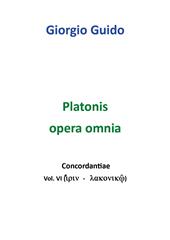 Platonis opera omnia. Concordantiae. Vol. 6