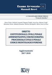 Diritto costituzionale, civile, penale amministrativo, Unione Europea, processuale civile e penale, codice deontologico forense