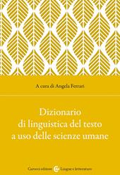 Dizionario di linguistica del testo a uso delle scienze umane