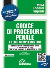 Codice di procedura penale e leggi complementari. Con App Tribunacodici