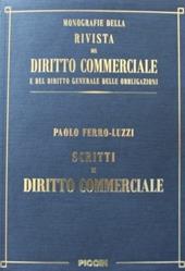 Rivista del diritto commerciale. Scritti di diritto commerciale