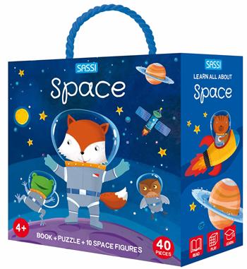 Space. Q-box. Ediz. a colori. Con 10 figure spaziali. Con puzzle - Matteo Gaule - Libro Sassi 2022, Sassi junior | Libraccio.it