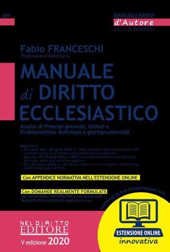 Manuale di diritto ecclesiastico. Con espansione online - Fabio Franceschi - Libro Neldiritto Editore 2020 | Libraccio.it