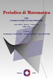 Periodico di matematica. Per l’insegnamento secondario (2023). Vol. 5/2