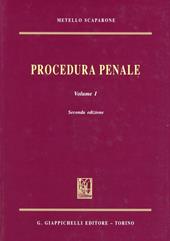 Procedura penale. Vol. 1