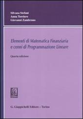 Elementi di matematica finanziaria e cenni di programmazione lineare
